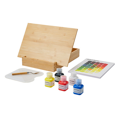 SOLFÅGEL 3-piece painting set