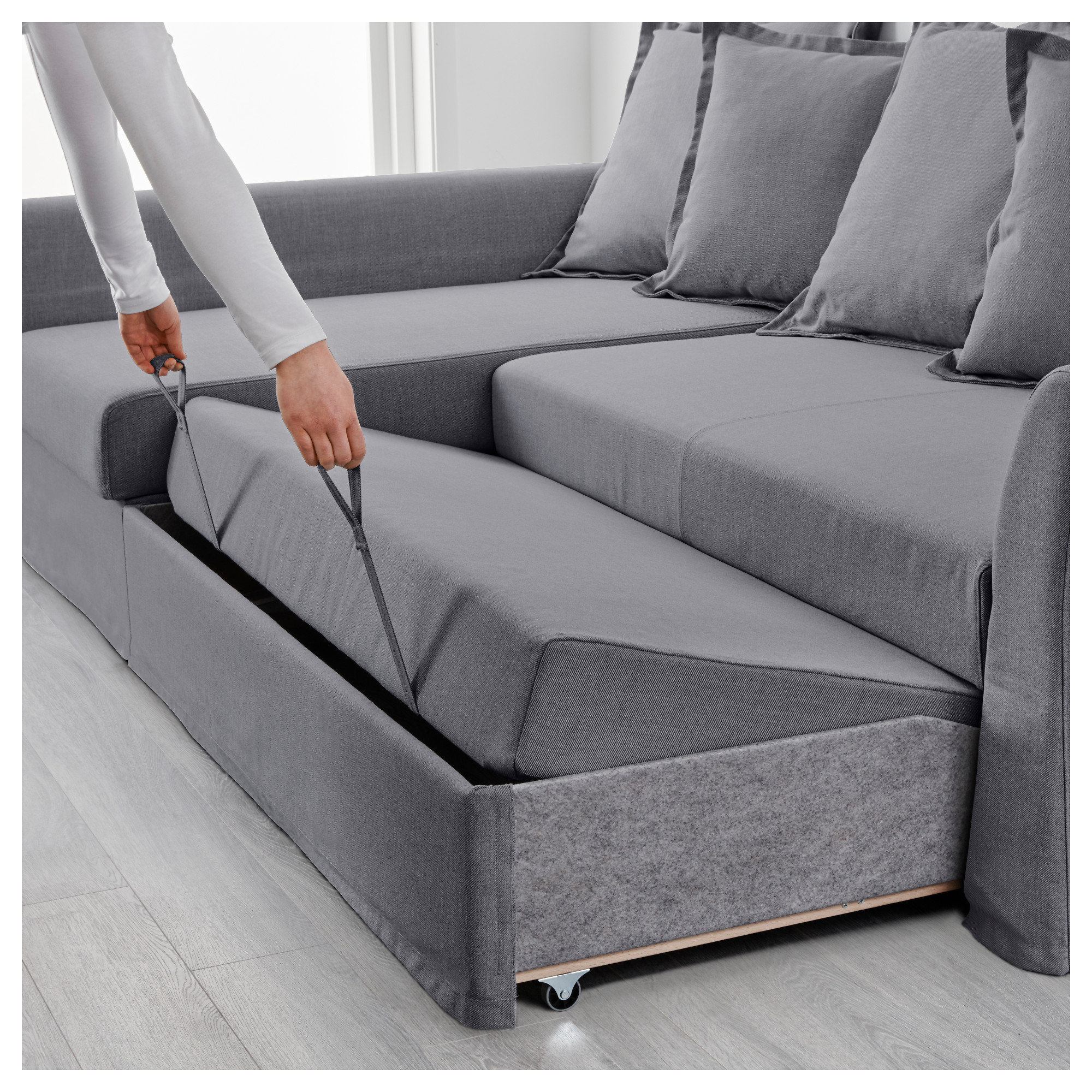 Holmsund Corner Sofa Bed With Storage Nordvalla Medium Grey Ikea Hong Kong And Macau
