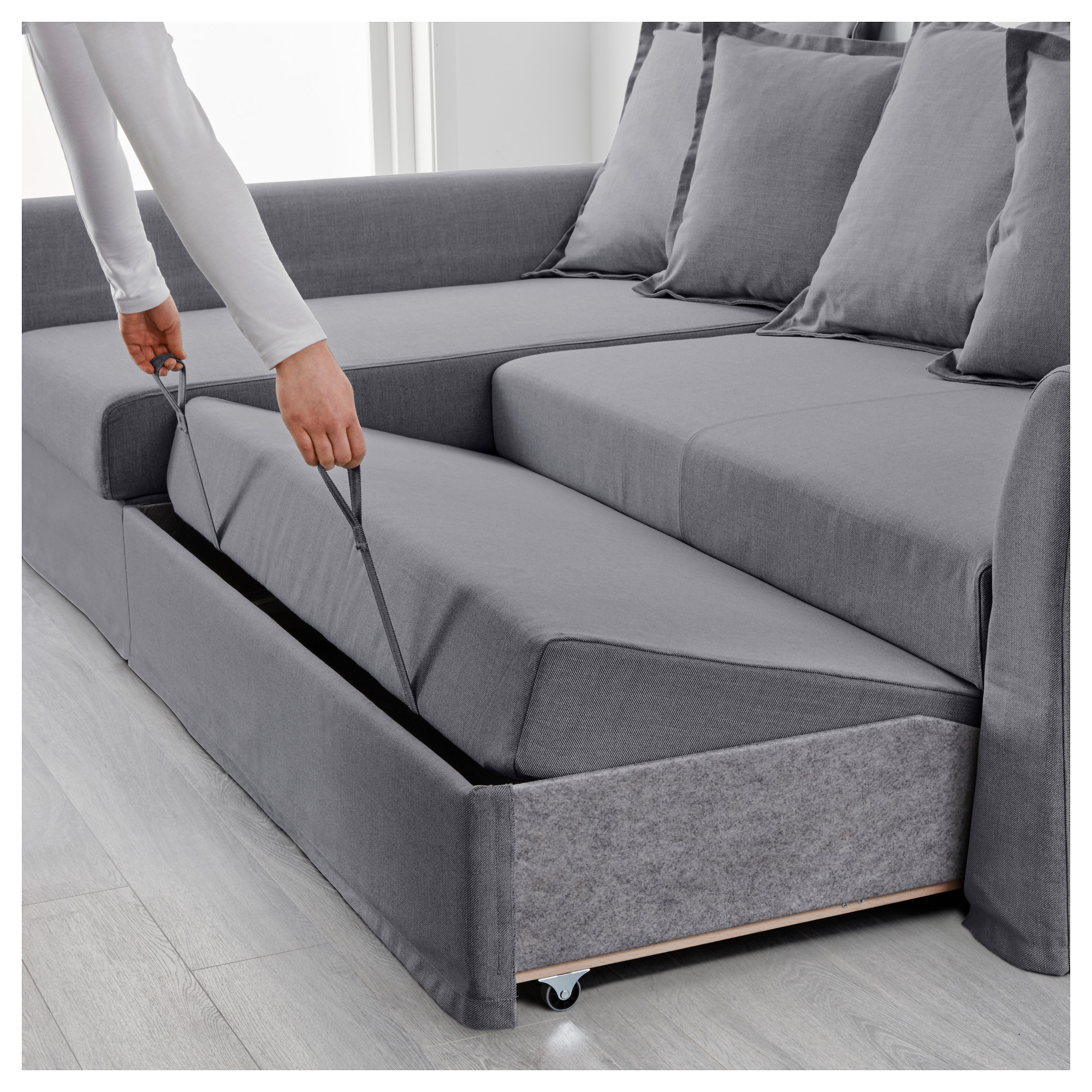 Holmsund Corner Sofa Bed With Storage