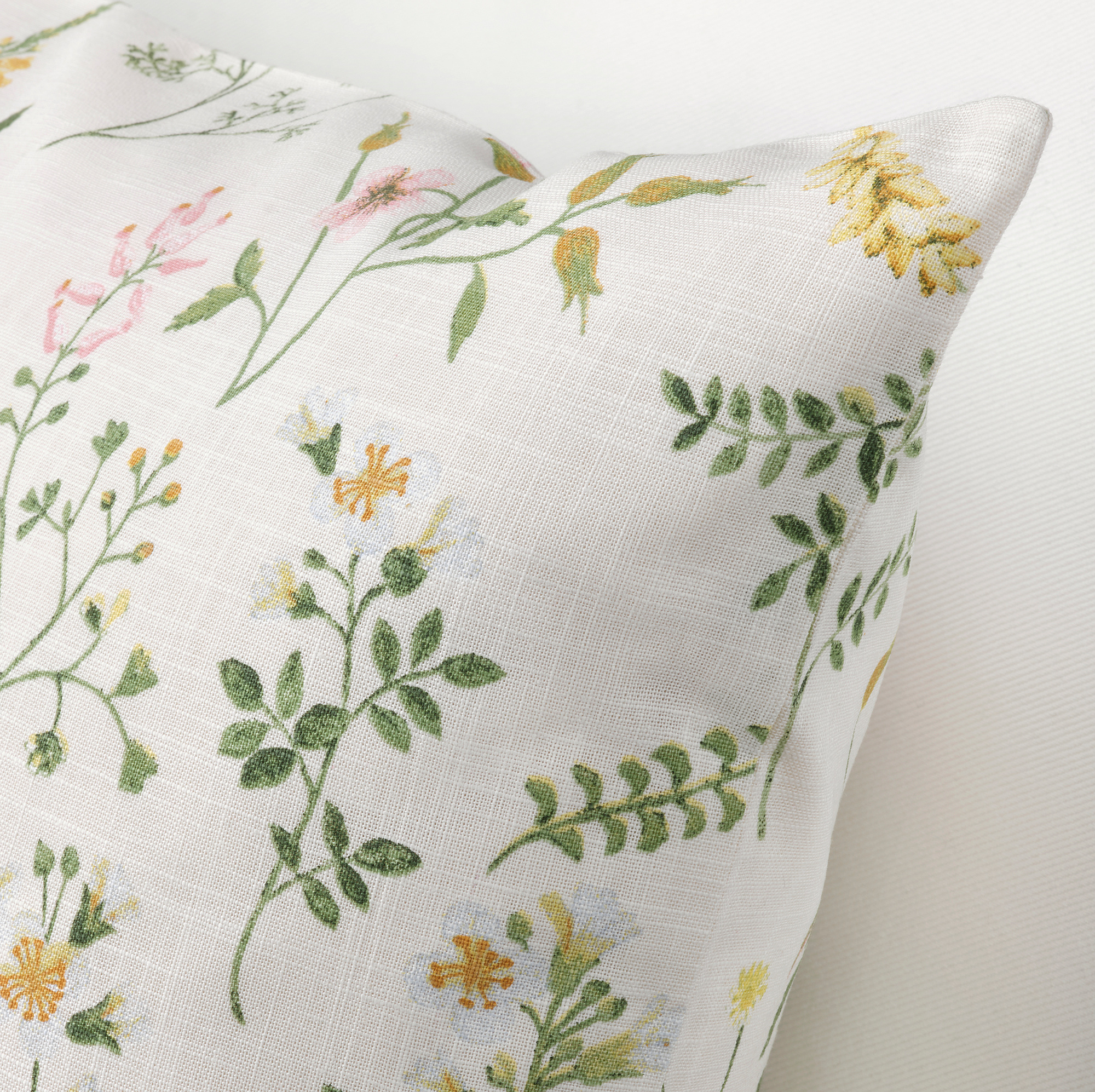 TIMJANSMOTT cushion cover, 50x50 cm, offwhite/floral pattern IKEA Hong Kong and Macau
