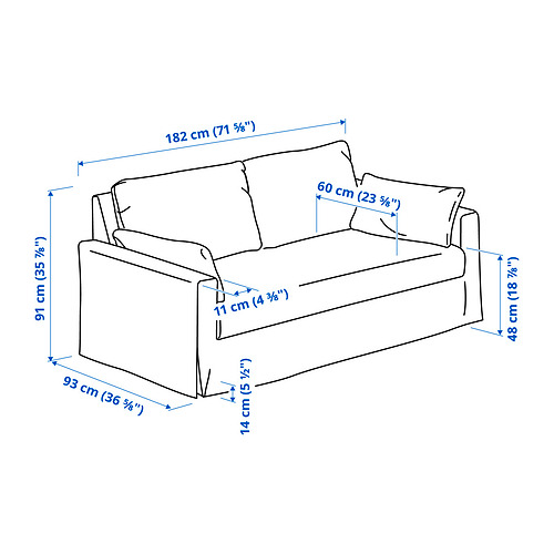 HYLTARP 2-seat sofa