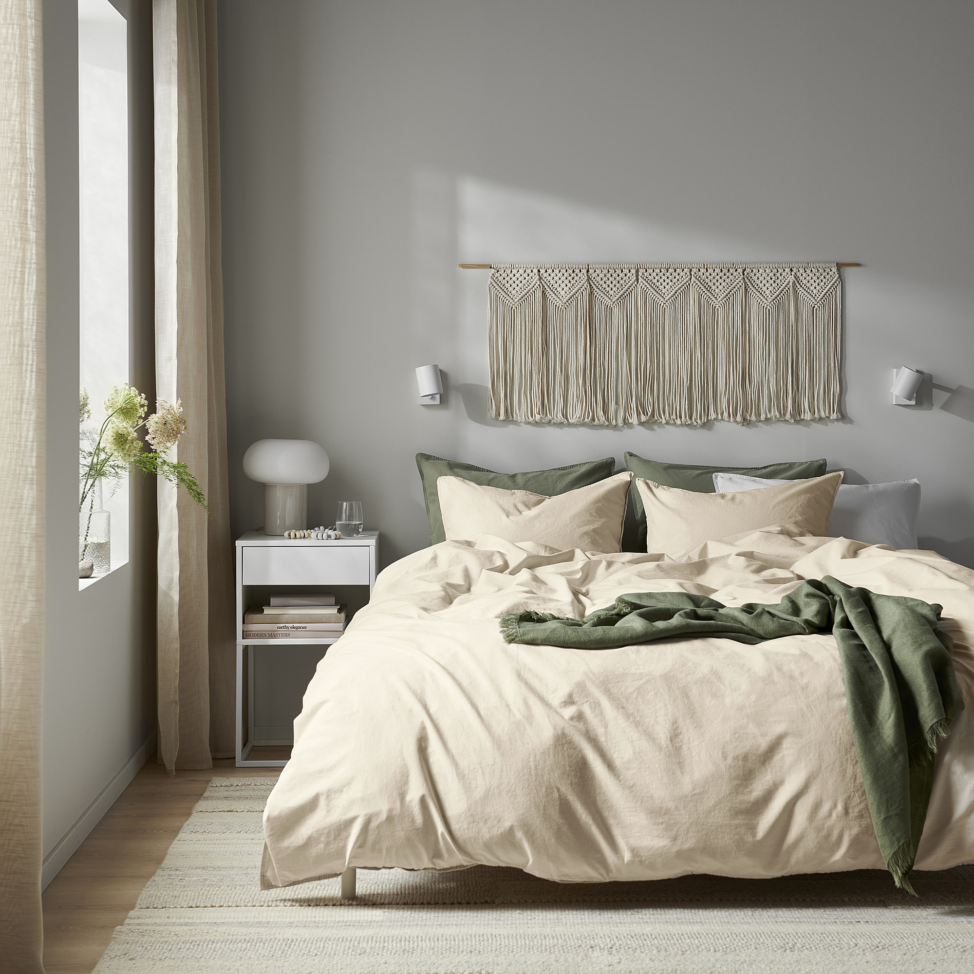 ÄNGSLILJA duvet cover and pillowcase