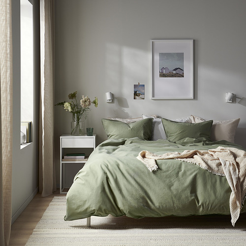ÄNGSLILJA duvet cover and pillowcase