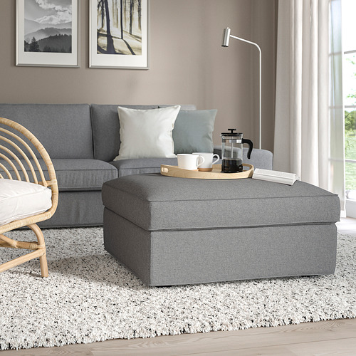 KIVIK footstool with storage