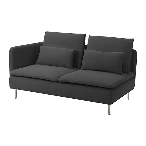 SÖDERHAMN compact 3-seat sofa with open end