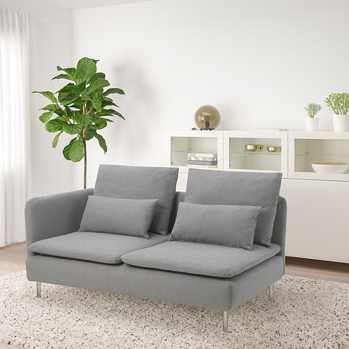 SÖDERHAMN compact 3-seat sofa with open end