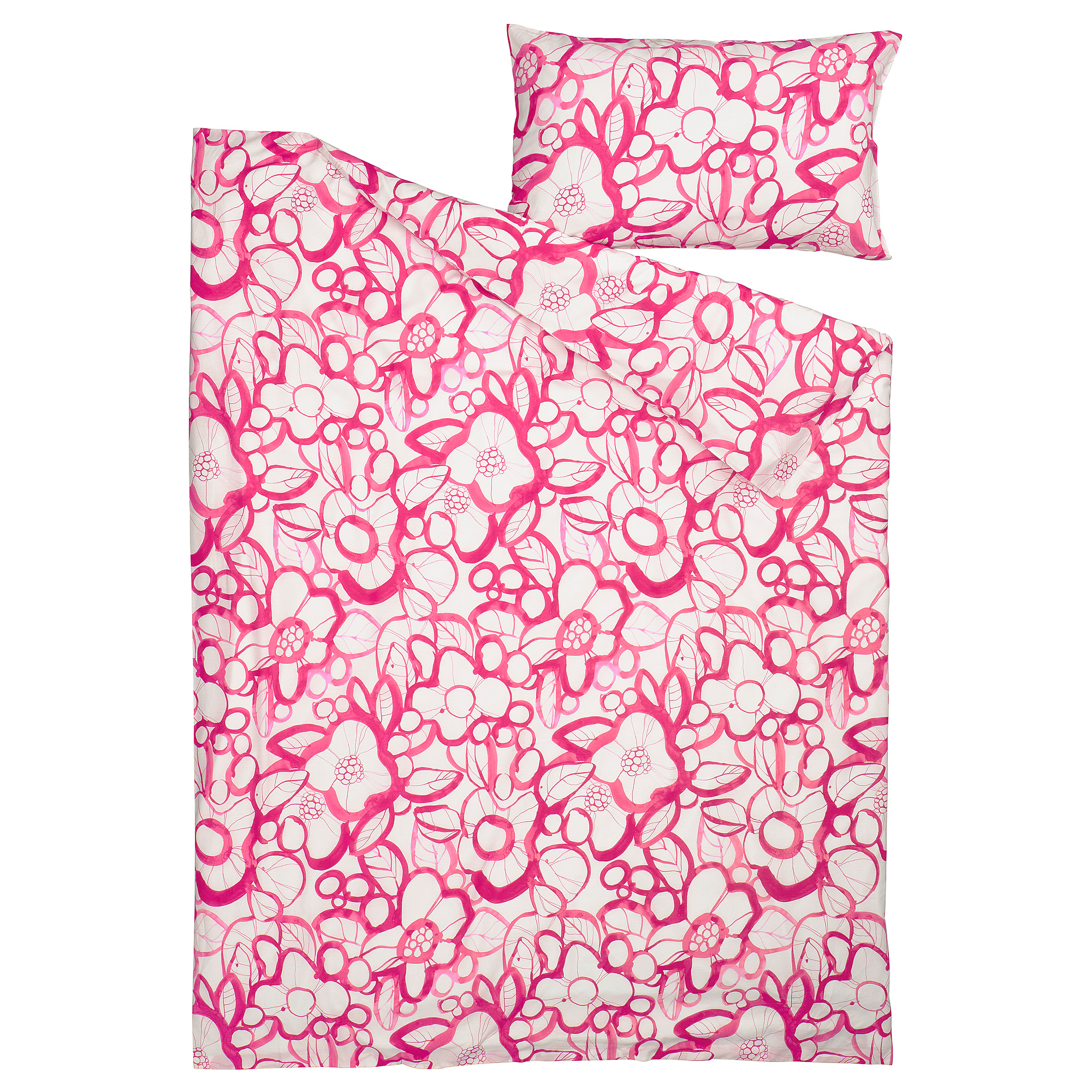 HÄRLIR duvet cover and pillowcase