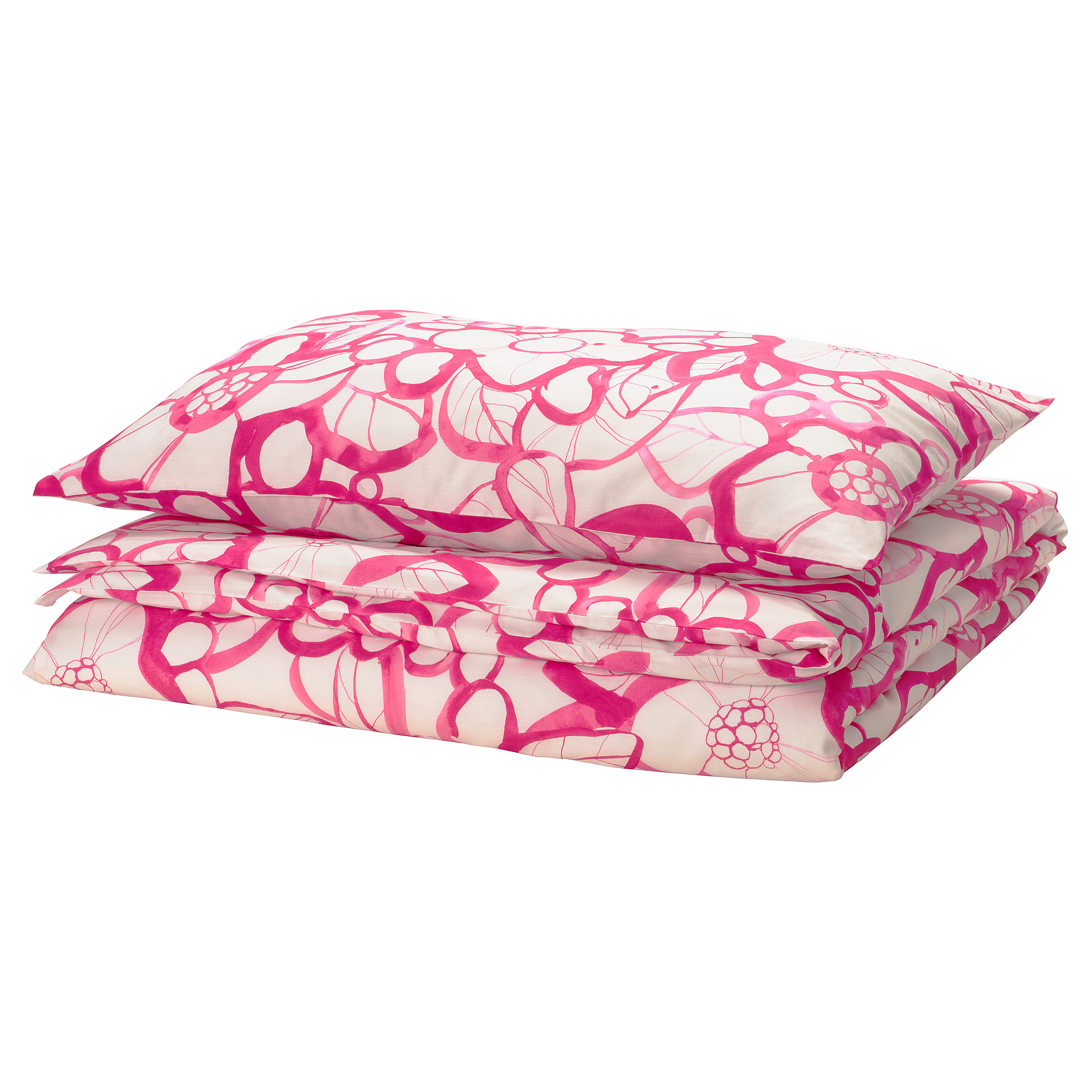 HÄRLIR duvet cover and pillowcase