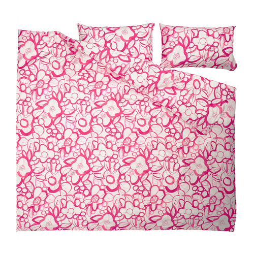 HÄRLIR 被套連2個枕袋