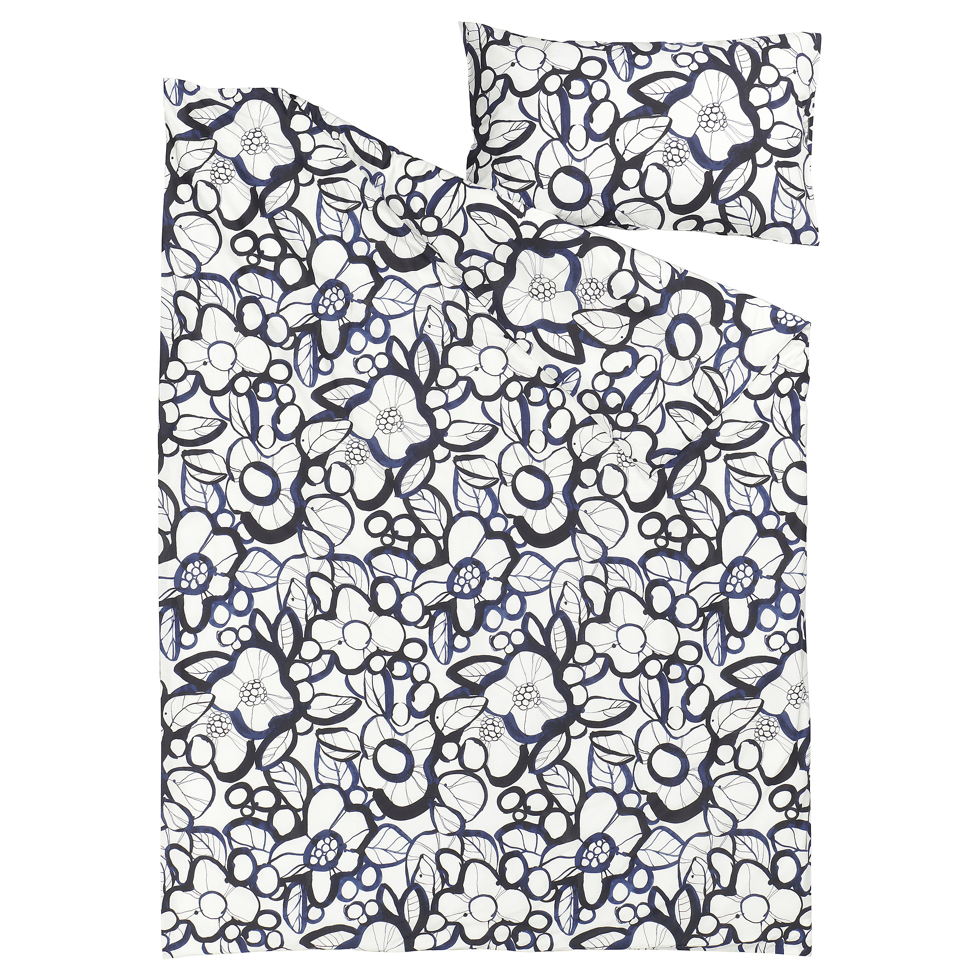 HÄRLIR duvet cover and pillowcase