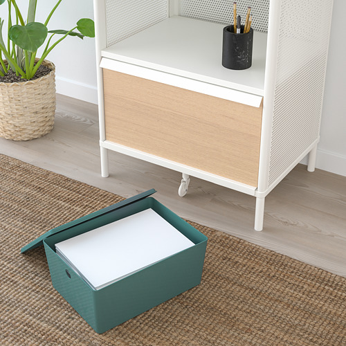 KUGGIS storage box with lid