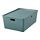KUGGIS - 連蓋貯物盒, 37x54x21 cm, 湖水綠色 | IKEA 香港及澳門 - PE804731_S1