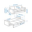 BÅRSLÖV 3-seat sofa-bed