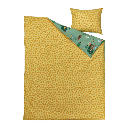 BRUMMIG duvet cover and pillowcase