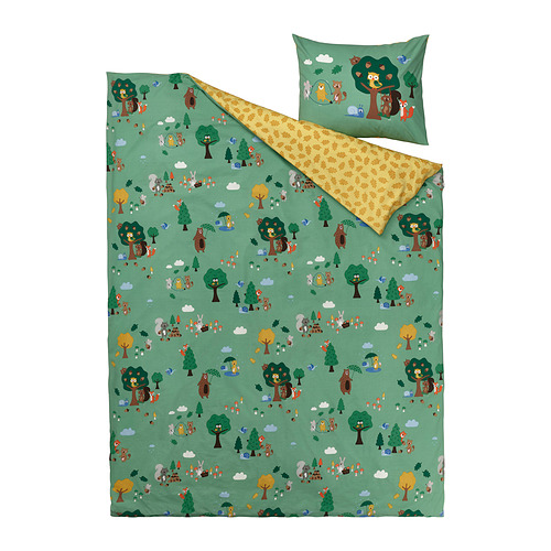 BRUMMIG duvet cover and pillowcase