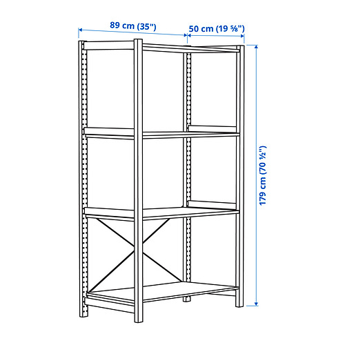 IVAR - 1 section/shelves, pine, 89x50x179 cm | IKEA Hong Kong and