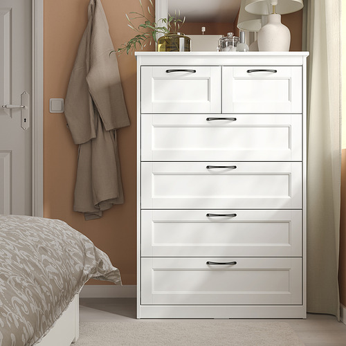 SONGESAND chest of 6 drawers