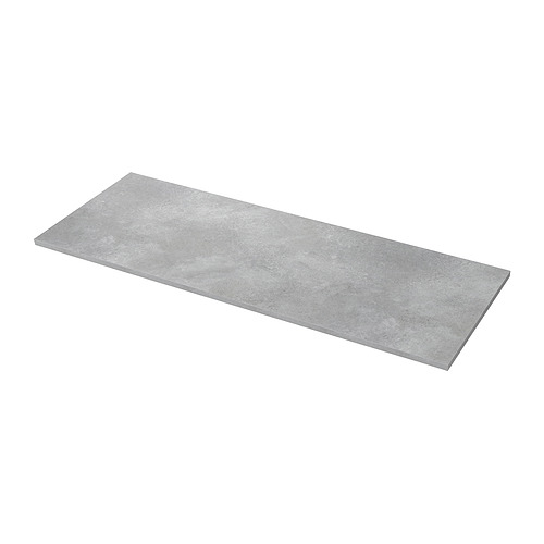 EKBACKEN - worktop, light grey concrete effect/laminate, 246x2.8 cm | IKEA Hong Kong and Macau - PE992363_S4