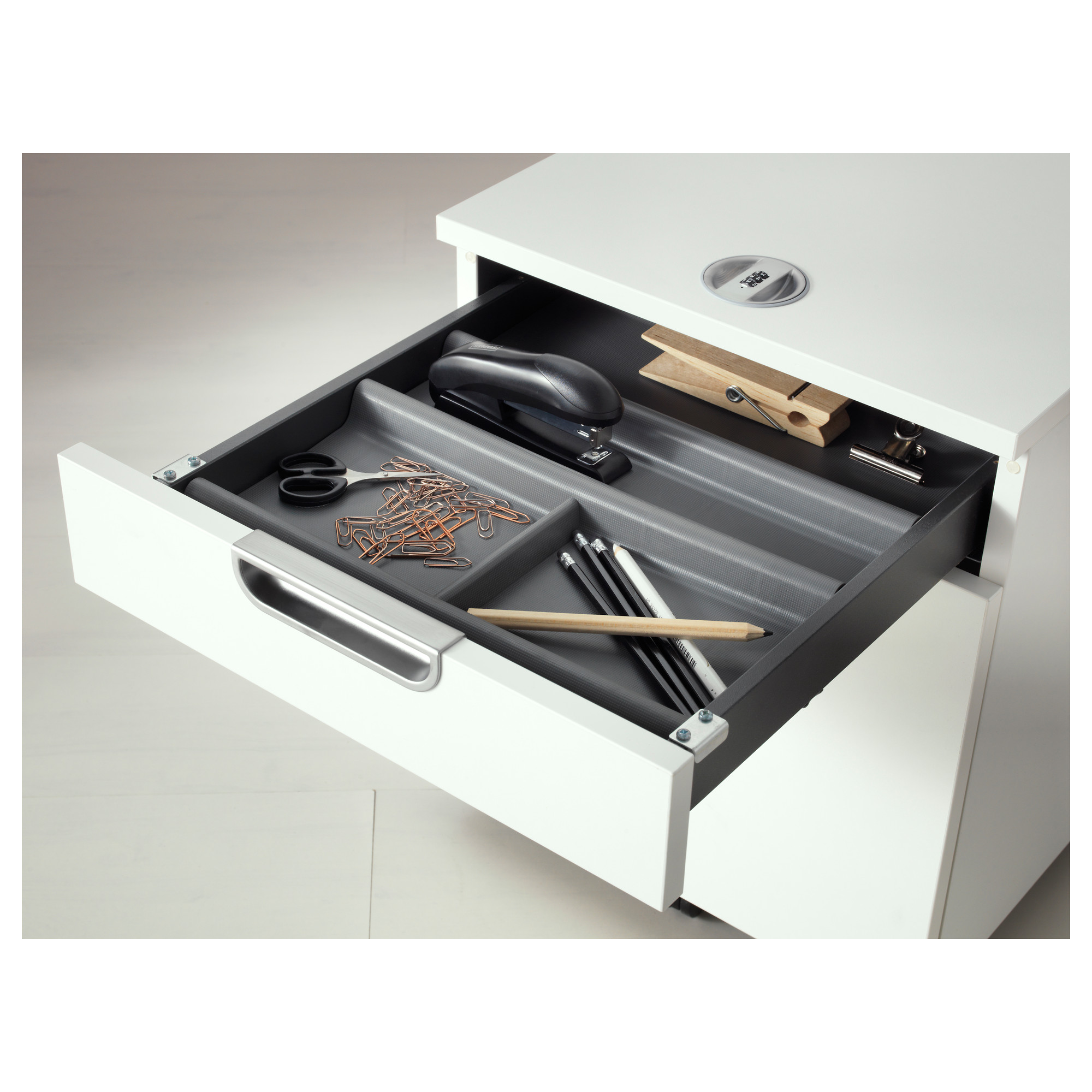 Summera Drawer Insert With 6 Compartments Anthracite Ikea