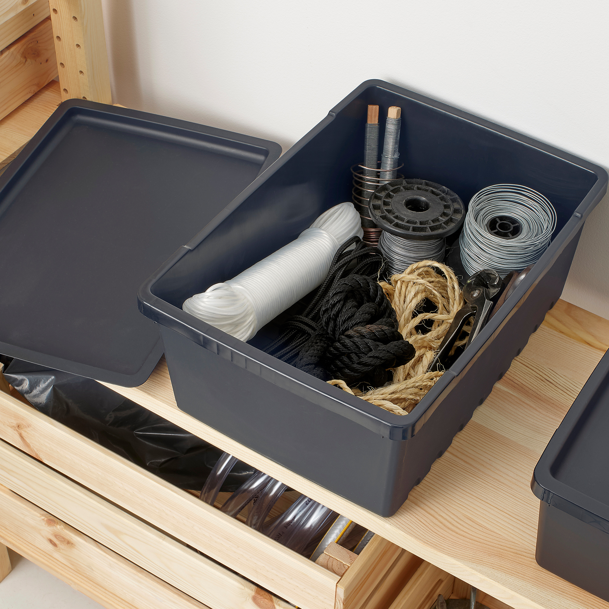 UPPSNOFSAD storage box with lid