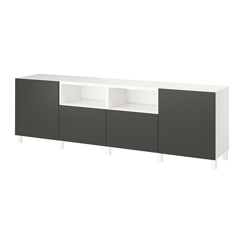 BESTÅ TV bench with doors and drawers