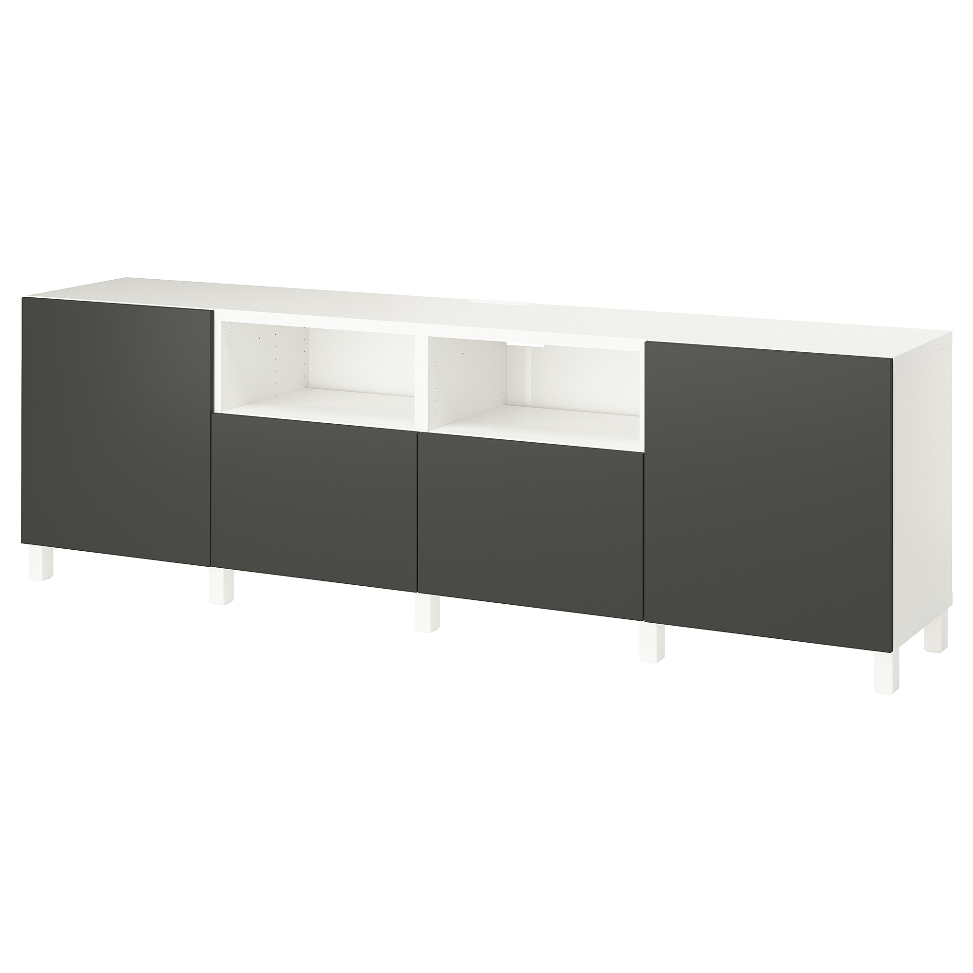 BESTÅ TV bench with doors and drawers