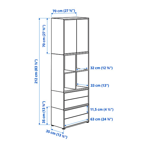 EKET cabinet combination with feet