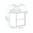 TÄNNFORSEN/VÄSTERSJÖN wash-stnd w drawers/wash-basin