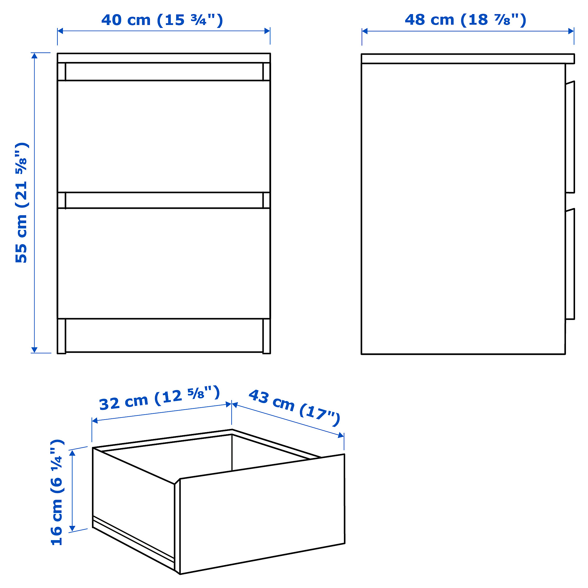 MALM 睡房傢具 3件套裝