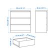 MALM bedroom furniture, set of 3