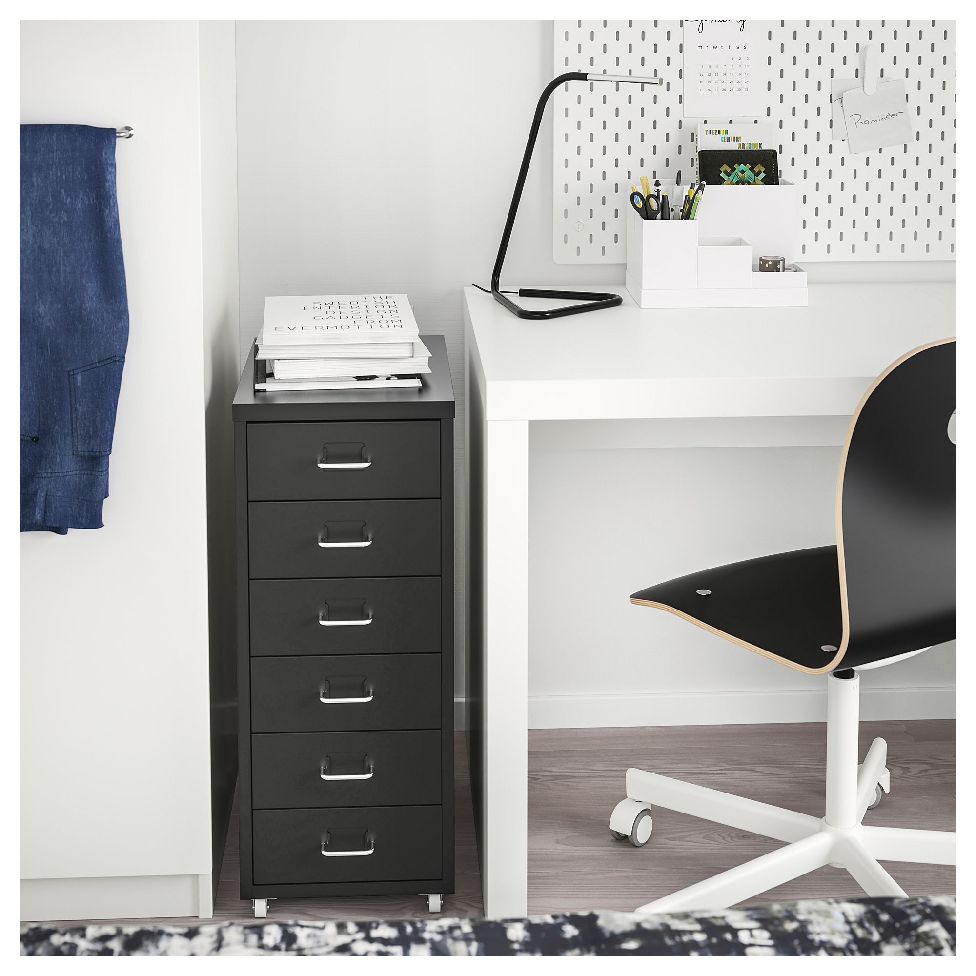 HELMER drawer unit on castors, black IKEA Hong Kong and Macau