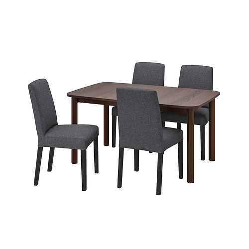 BERGMUND/STRANDTORP table and 4 chairs