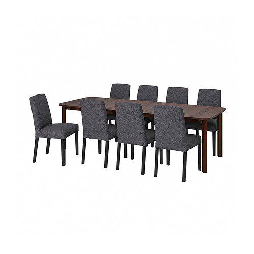 BERGMUND/STRANDTORP table and 8 chairs