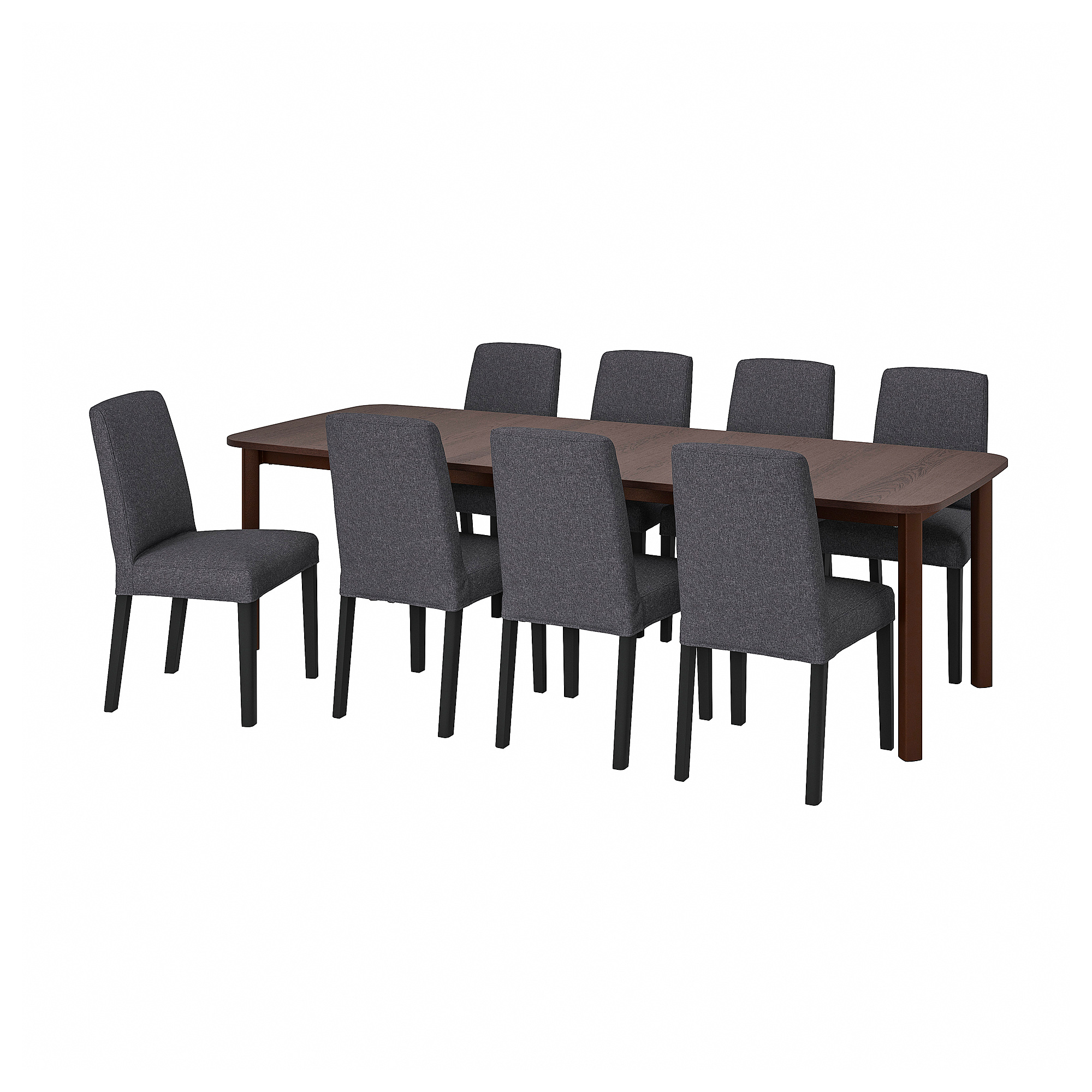 BERGMUND/STRANDTORP table and 8 chairs