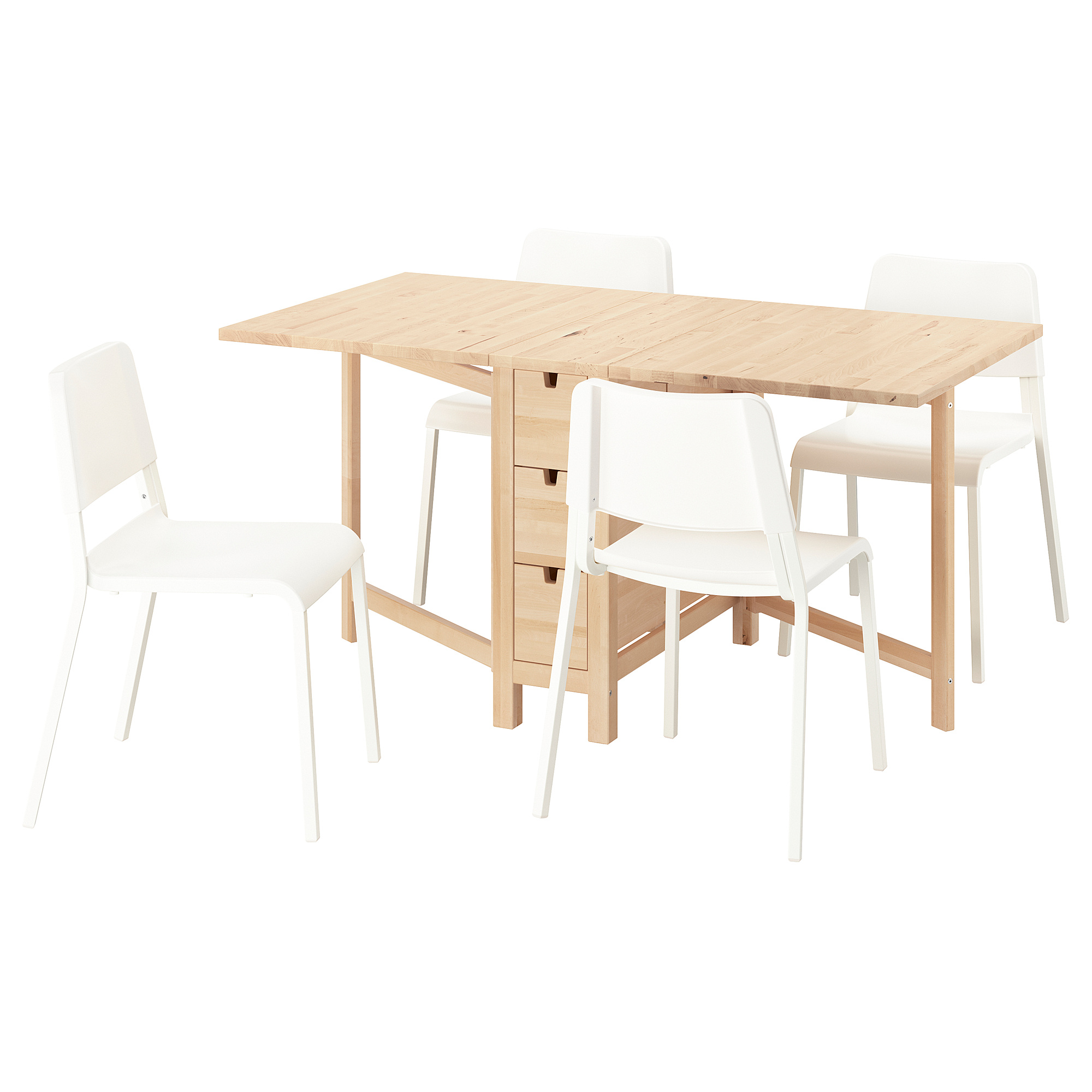NORDEN/TEODORES table and 4 chairs