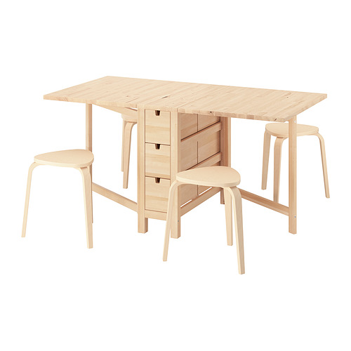 KYRRE/NORDEN table and 4 stools