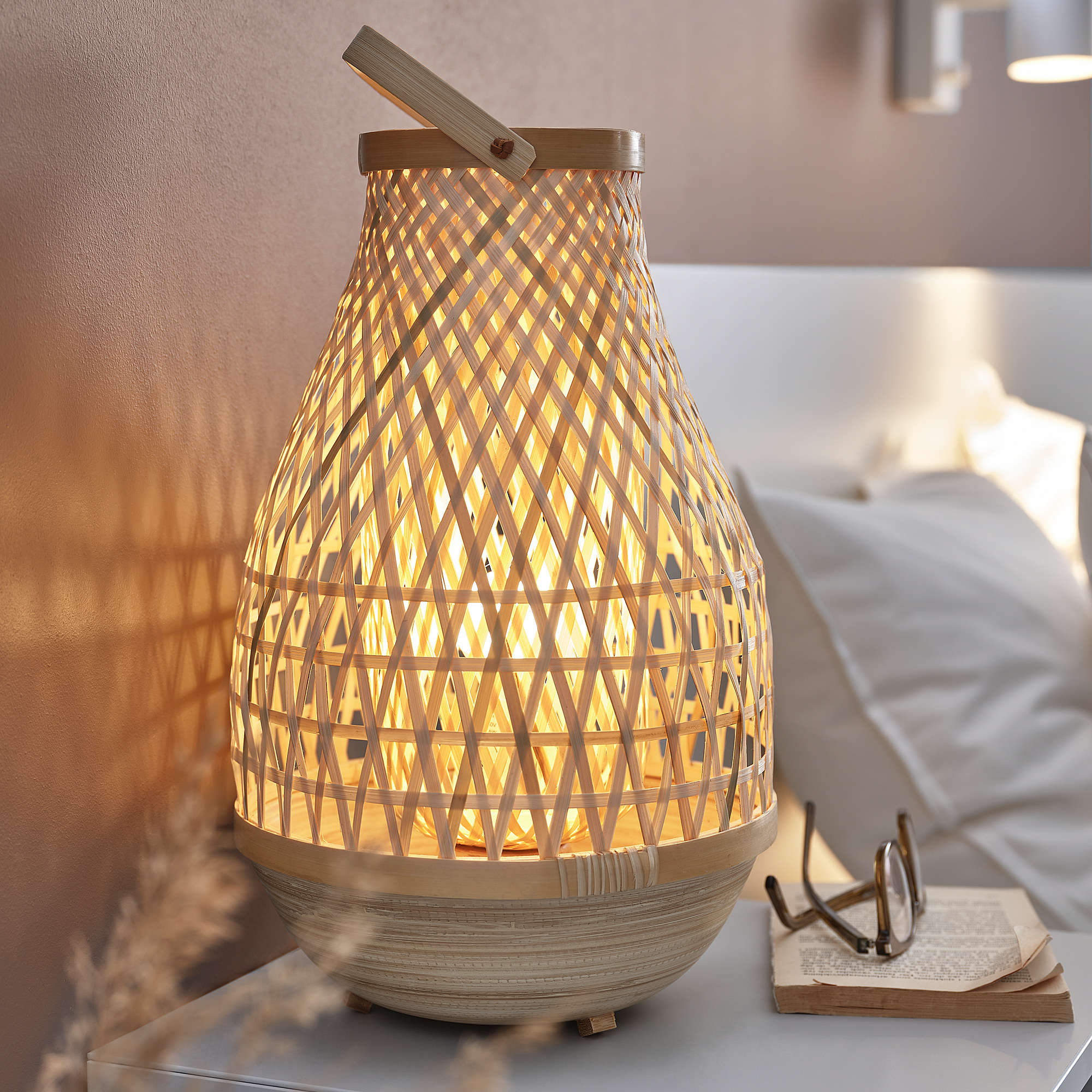 table lamp, bamboo/handmade | IKEA 
