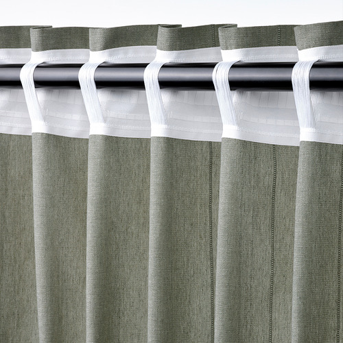 LENDA curtains with tie-backs, 1 pair