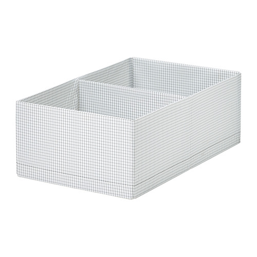 STUK - box with compartments, white/black, 32x51x18 cm | IKEA Hong Kong and Macau - PE992629_S4