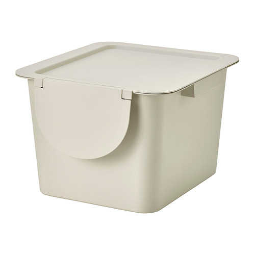 TRÖSKNING bin with lid
