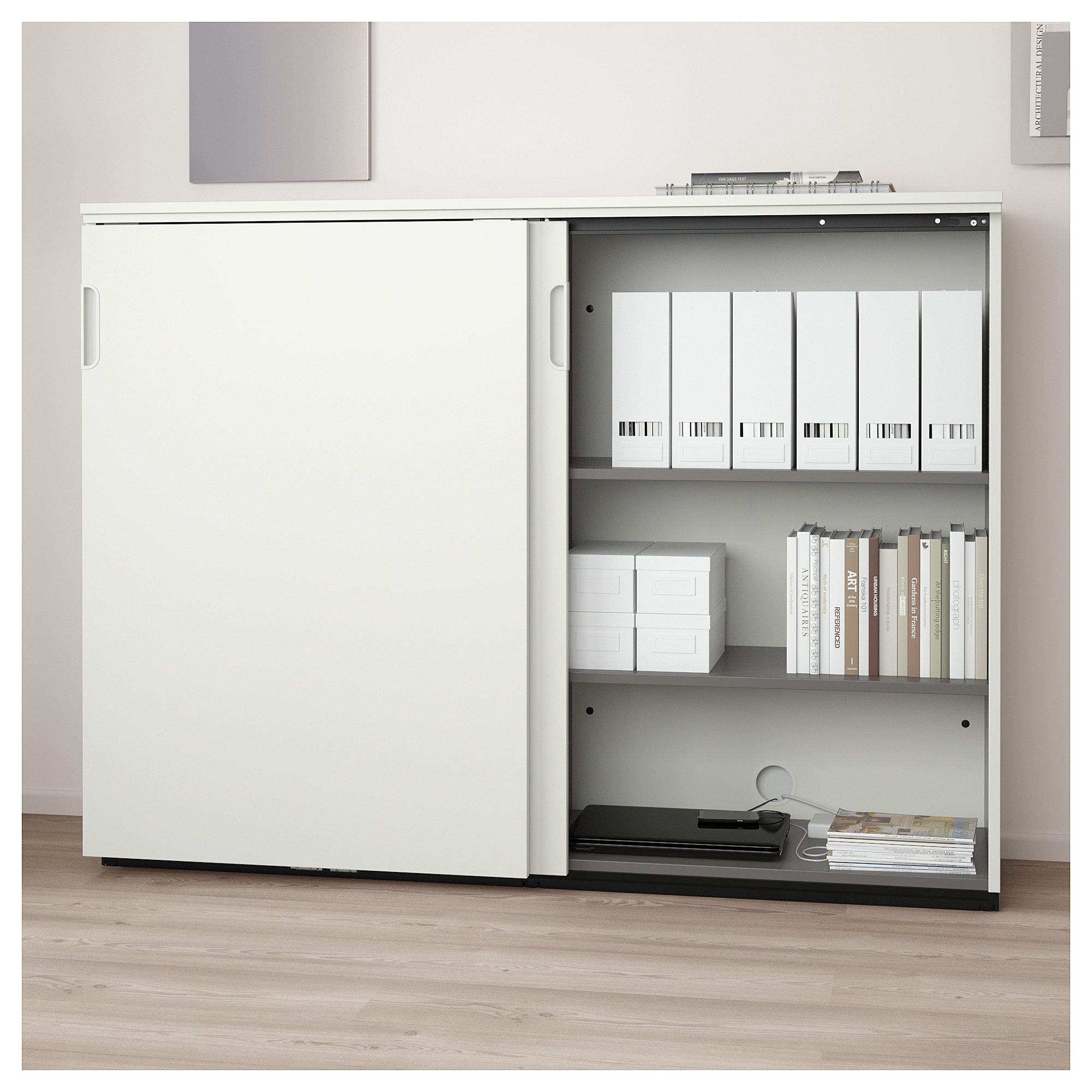 Galant Cabinet With Sliding Doors White Ikea Hong Kong