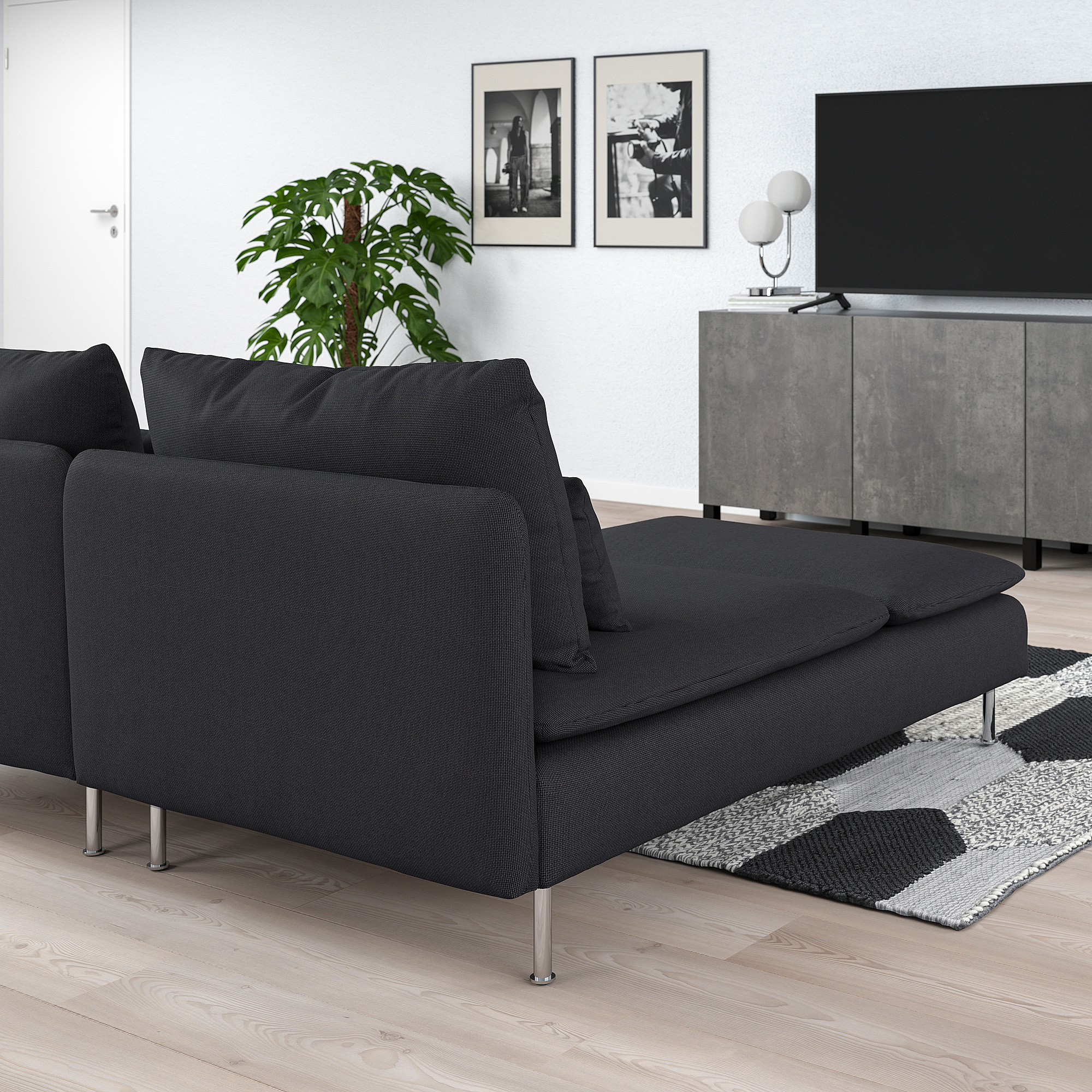 SÖDERHAMN 四座位梳化連躺椅