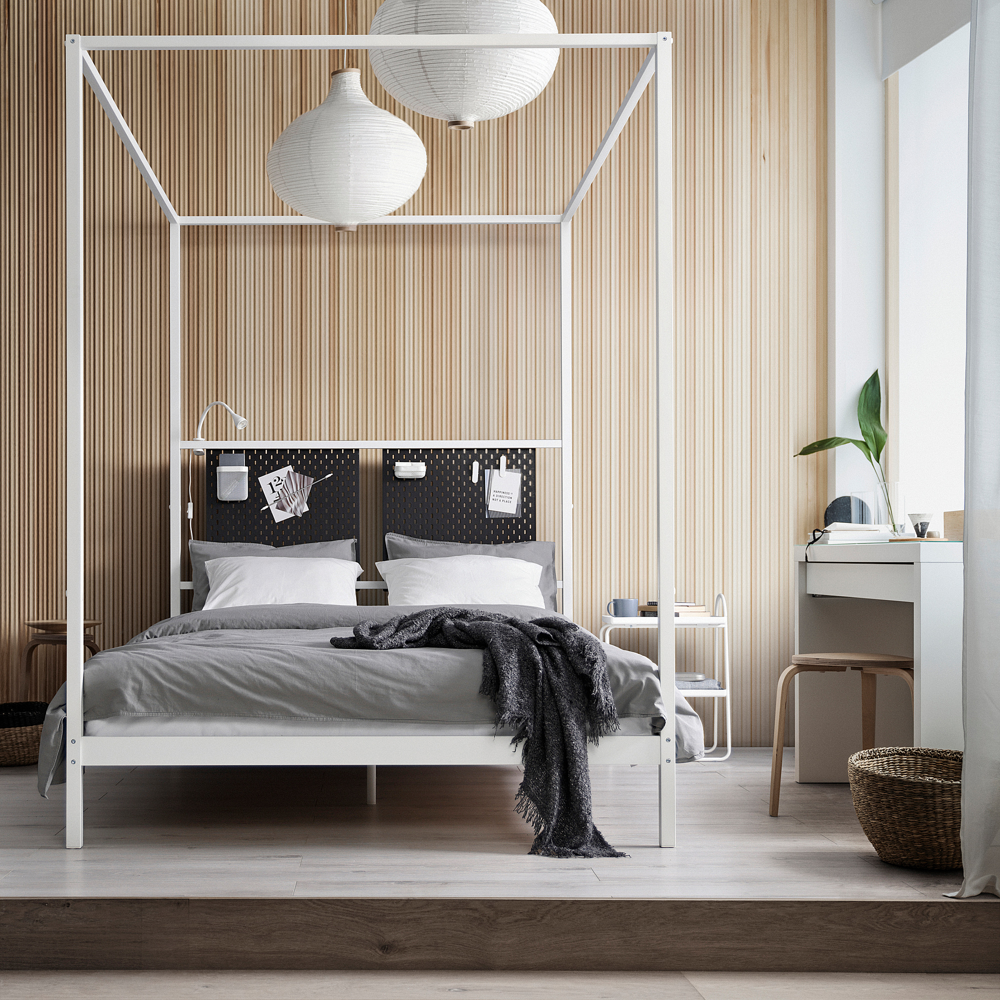 VITARNA four-poster bed frame