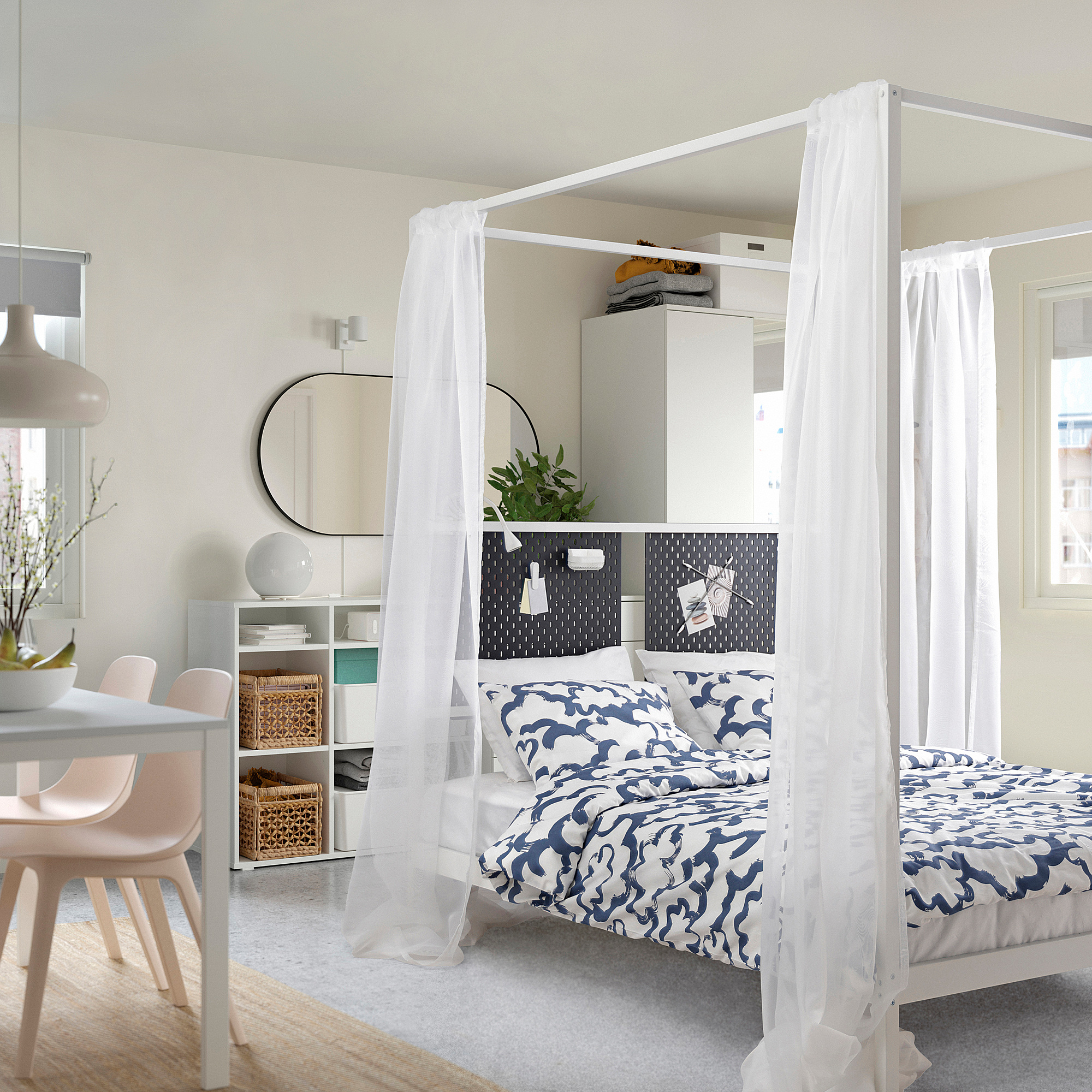VITARNA four-poster bed frame