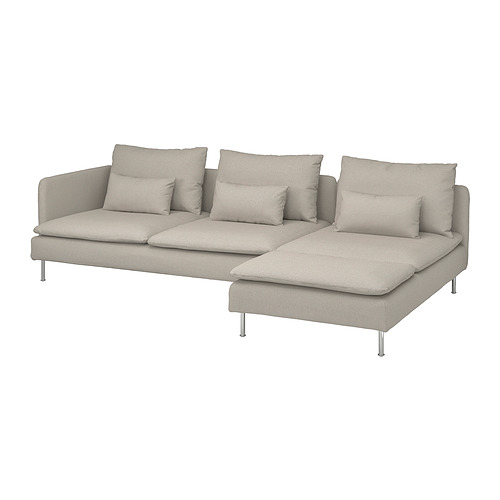 SÖDERHAMN 4-seat sofa with chaise longue