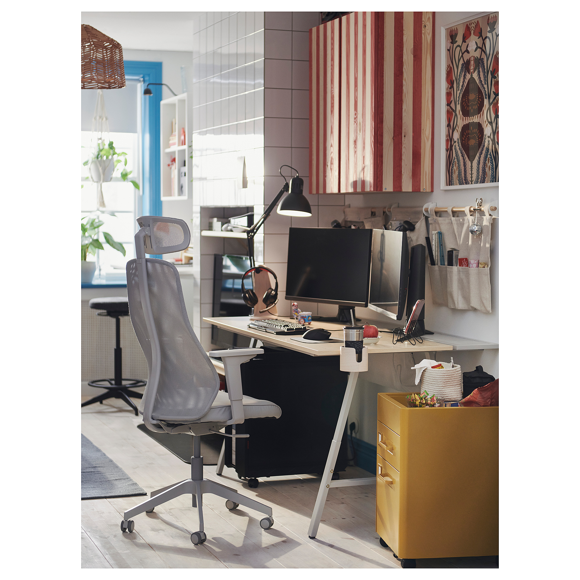 UTESPELARE - gaming desk, ash effect/grey, 160x80 cm | IKEA Hong