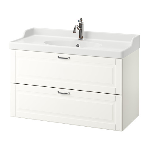 GODMORGON/RÄTTVIKEN wash-stand with 2 drawers