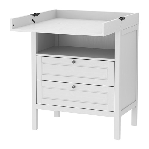 SUNDVIK changing table/chest of drawers