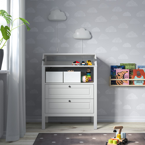 SUNDVIK changing table/chest of drawers