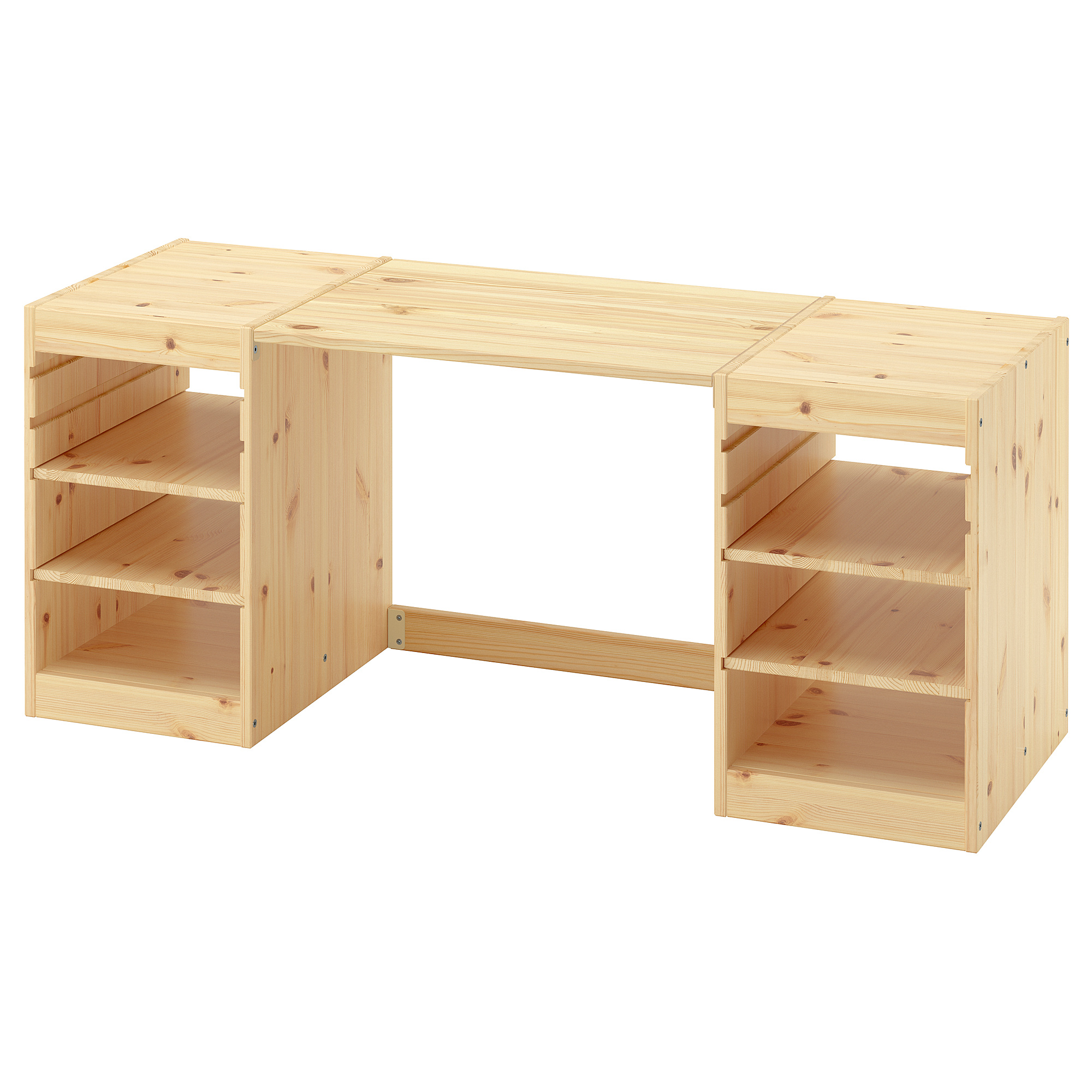 TROFAST desk with shelves